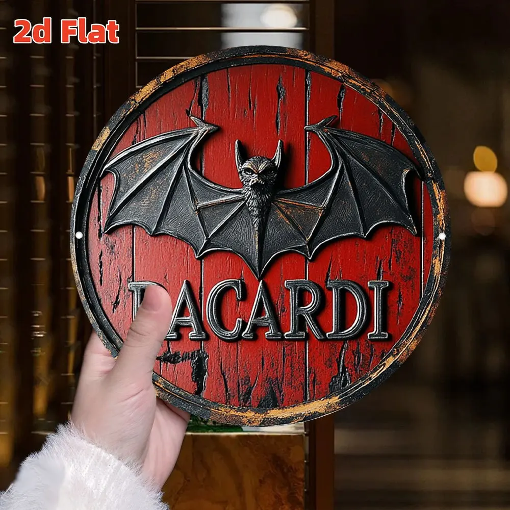 Tin Sign - Bacardi Bat Logo Me - Home Office Logo 评论和价格