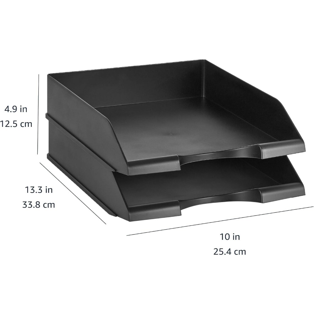 Stackable Desk Organizer, 2-Pa - Letter Tray Desk 评论和价格