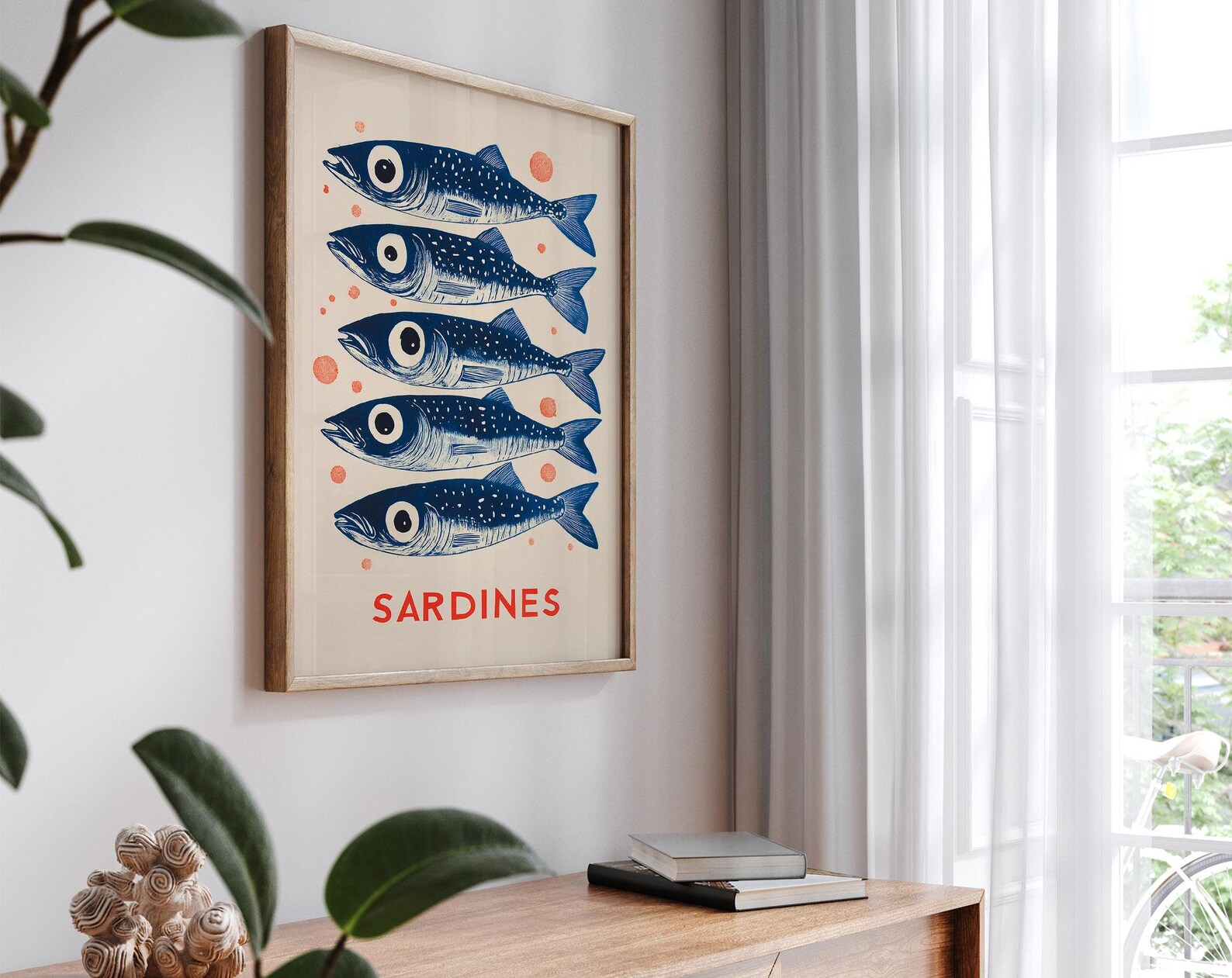 Vintage Sardines Canvas Wall A - Home Office Youtube 评论和价格